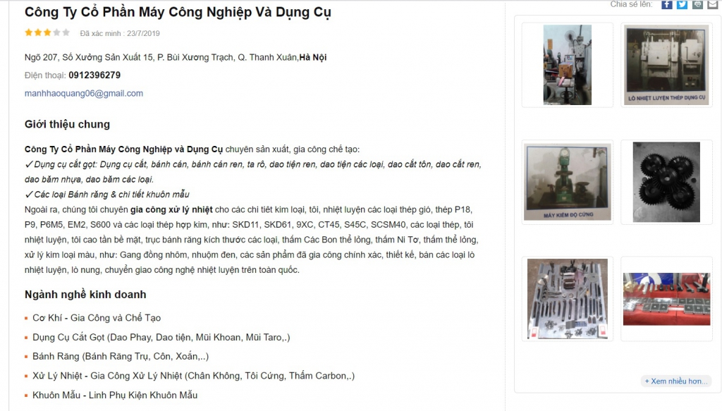 Mài dụng cụ chuyên